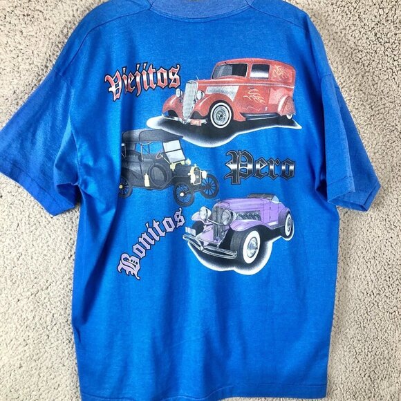 Vintage 90s Lowrider Chicano Cholo Vato Gangster Sur 13 XL La Raza Viejos Bonito - Picture 2 of 6